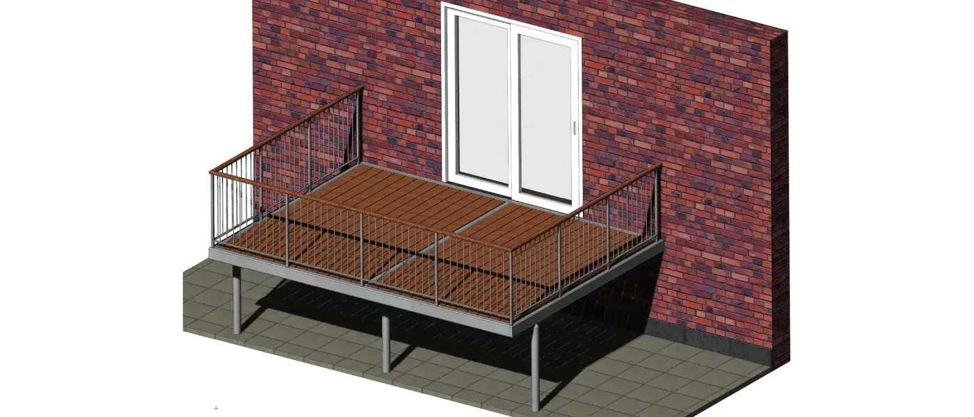 3D model af terrasse